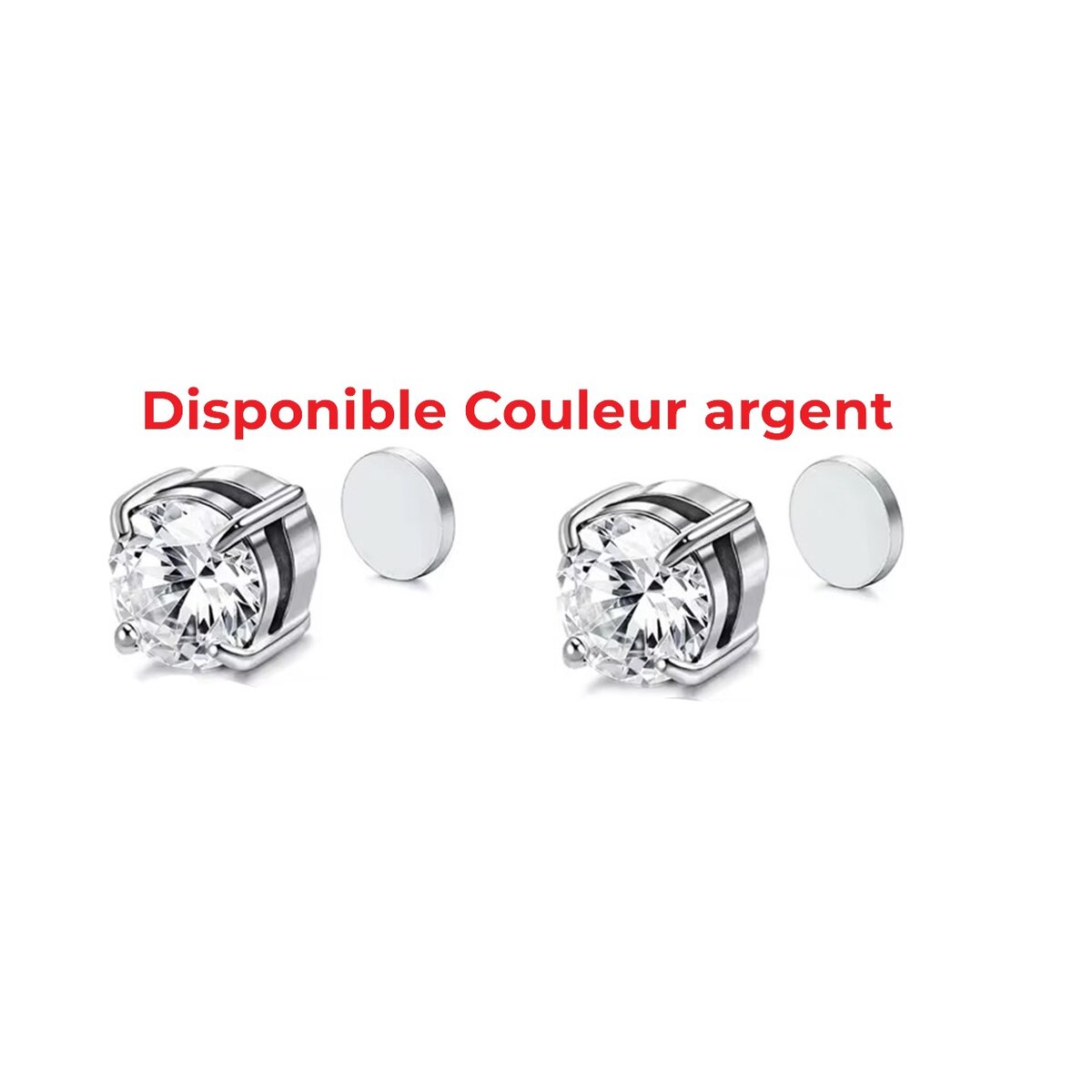 Boucles d'oreilles magnétiques stylées