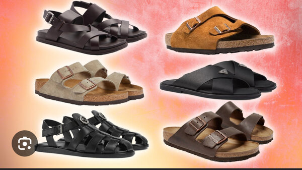 Sandales confort en cuir