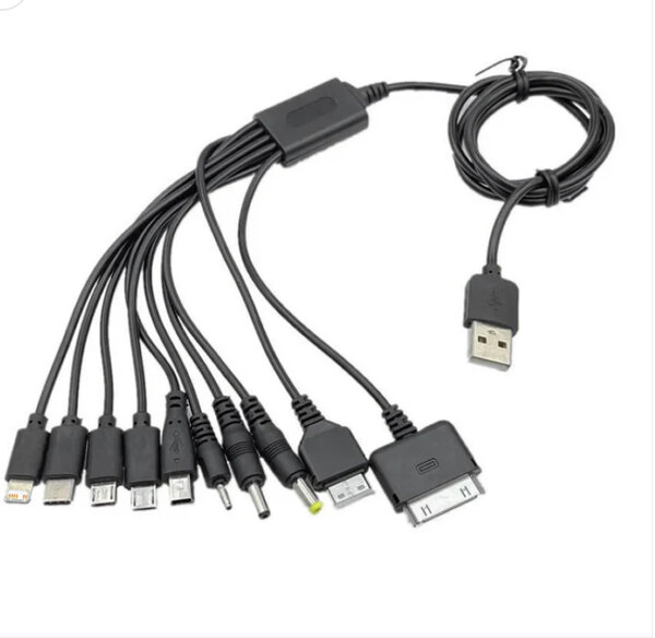 Câble USB Multi-Charge 10-en-1