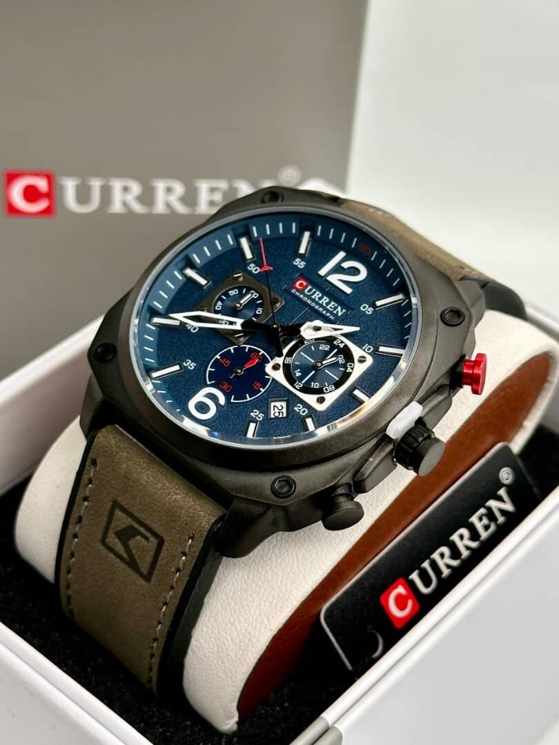 Montre Homme CURREN Cuir Marron