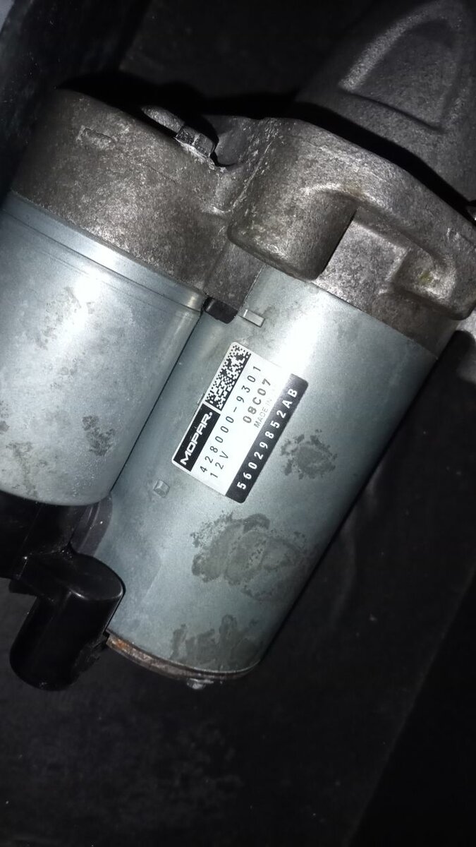 Jeep wrangler starter mortor