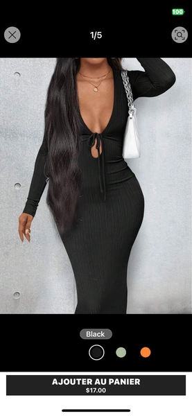 Robe Longue Échancrée Chic