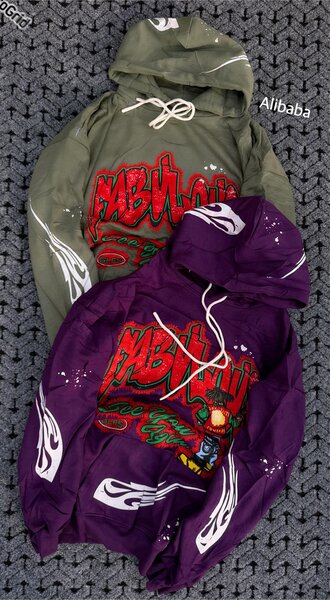 Sweat à capuche graffiti