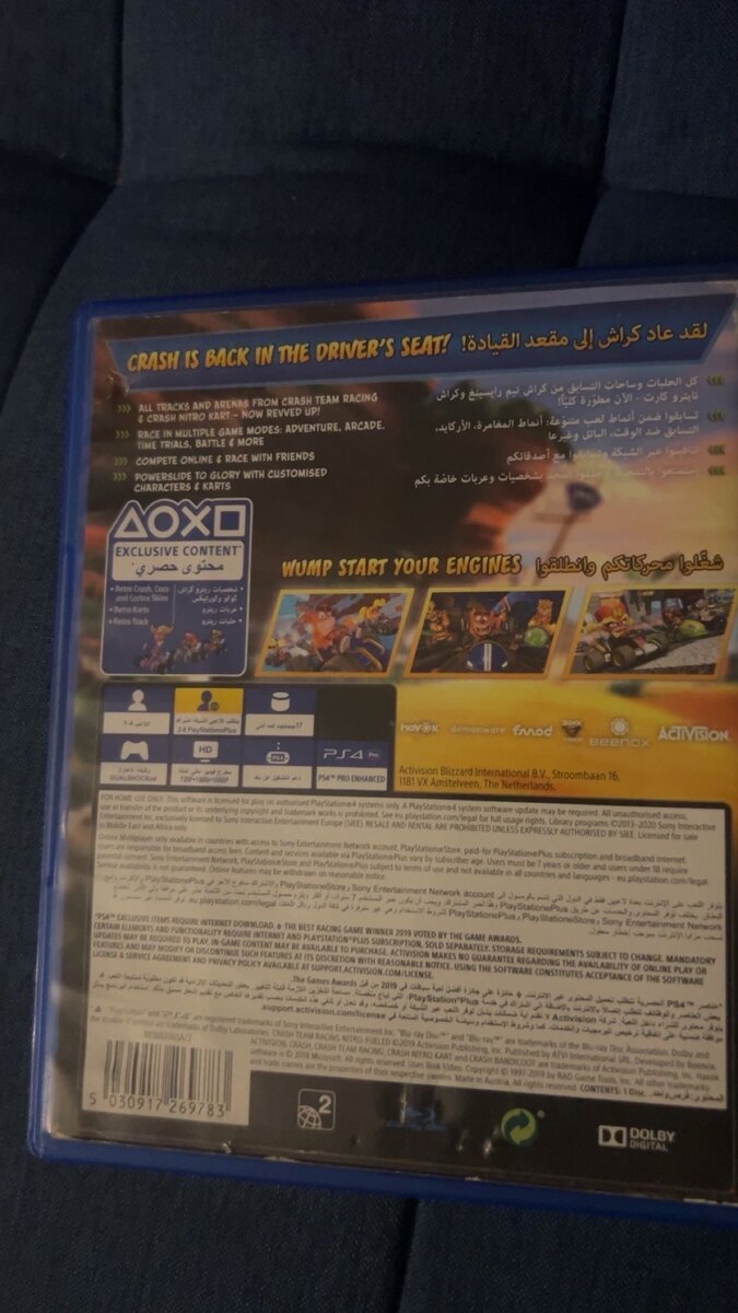 Jeu PS4 Crash Team Racing