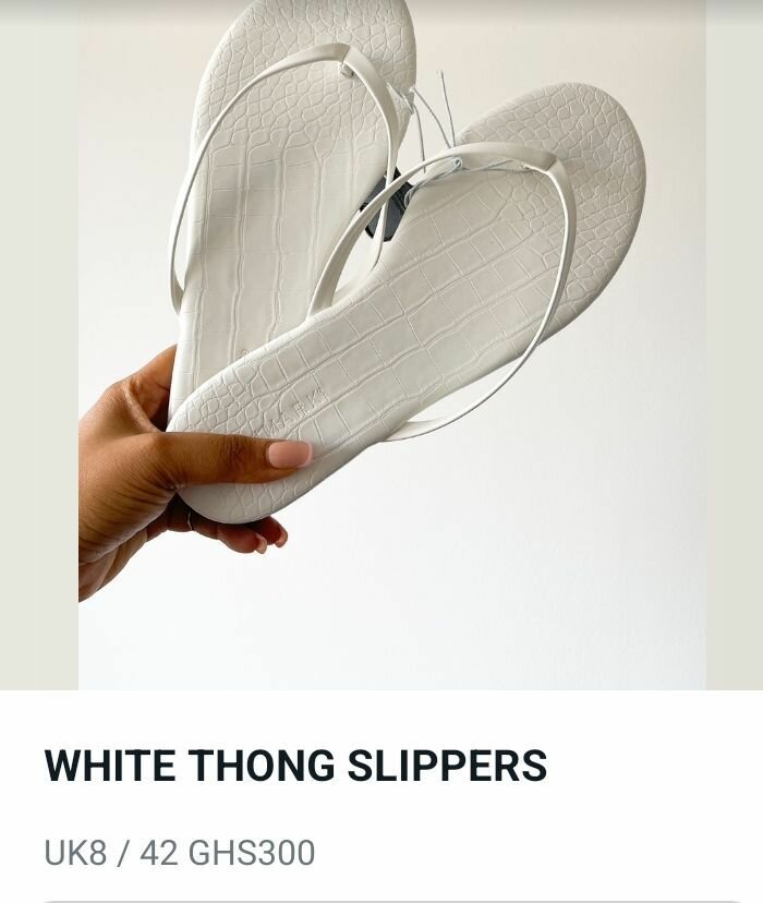 White Thong Slippers