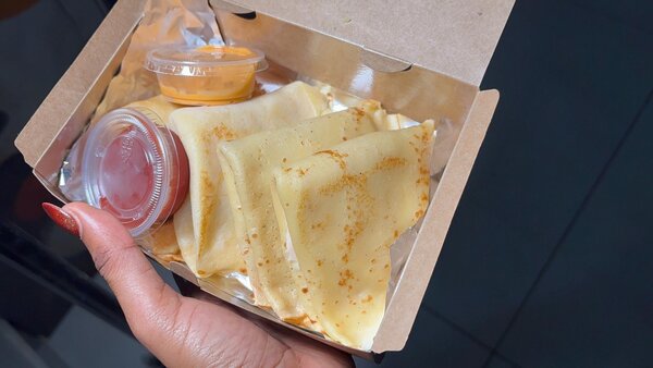 Crêpes farcies au jambon et fromage