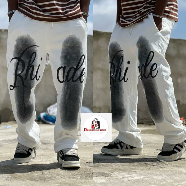 Pantalon cargo blanc tendance