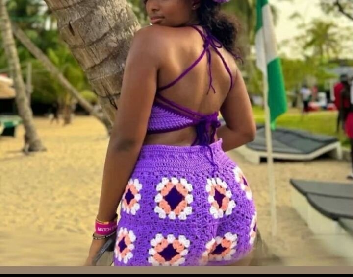 Robe crochet élégante été