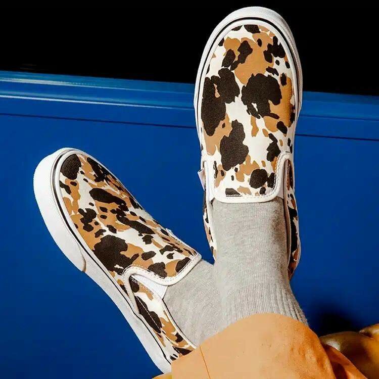 Baskets Slip-On Léopard Urbain