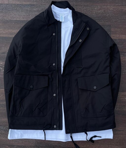 Veste coupe-vent noire homme