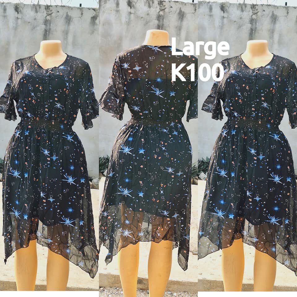 Beautiful and high-quality women's dress made of salaula silk