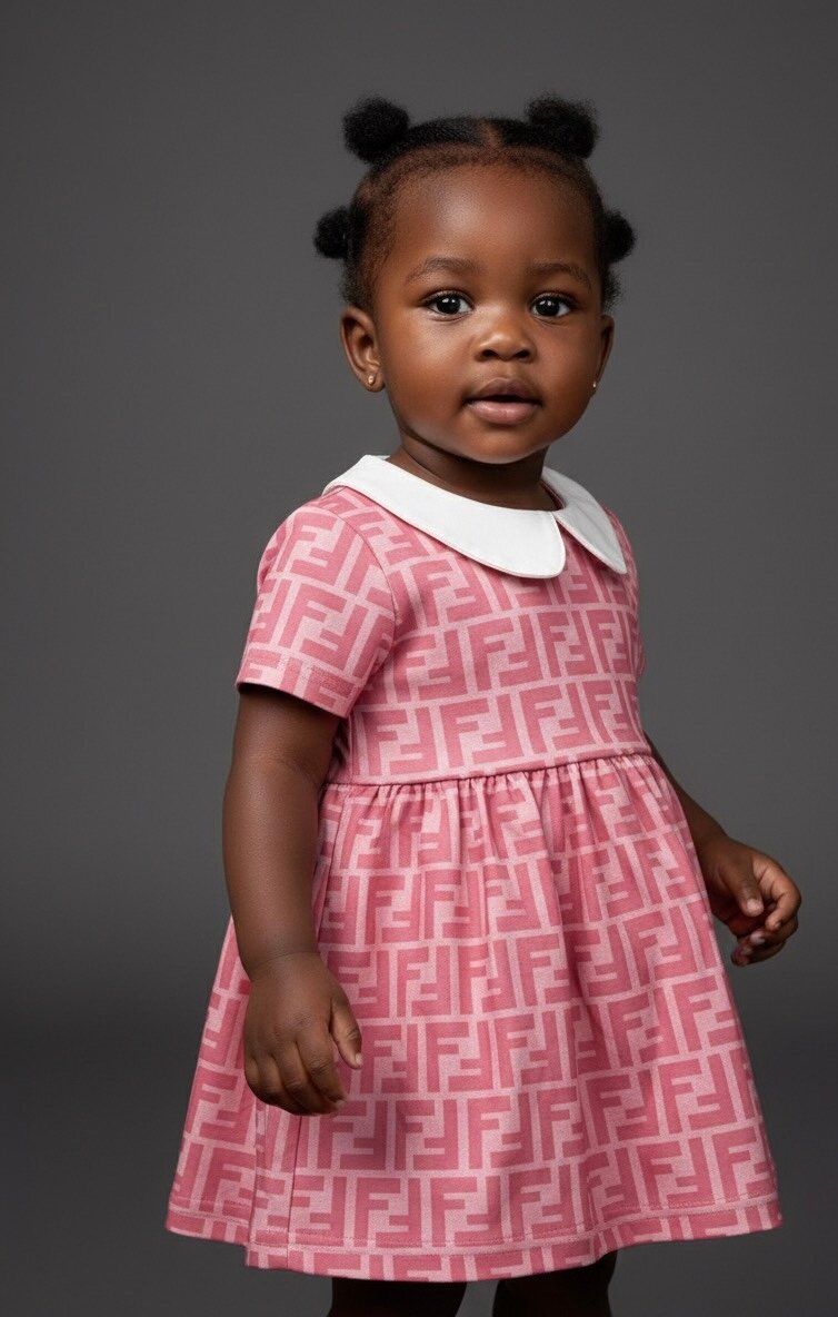 Robe bébé Fendi rose