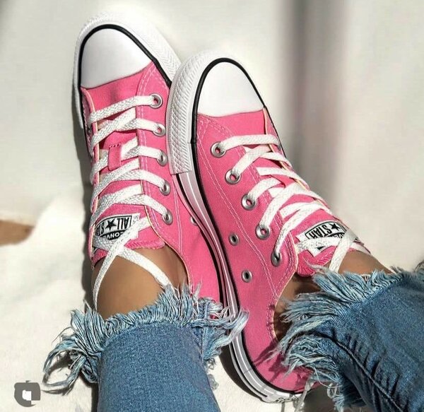 Baskets roses tendance