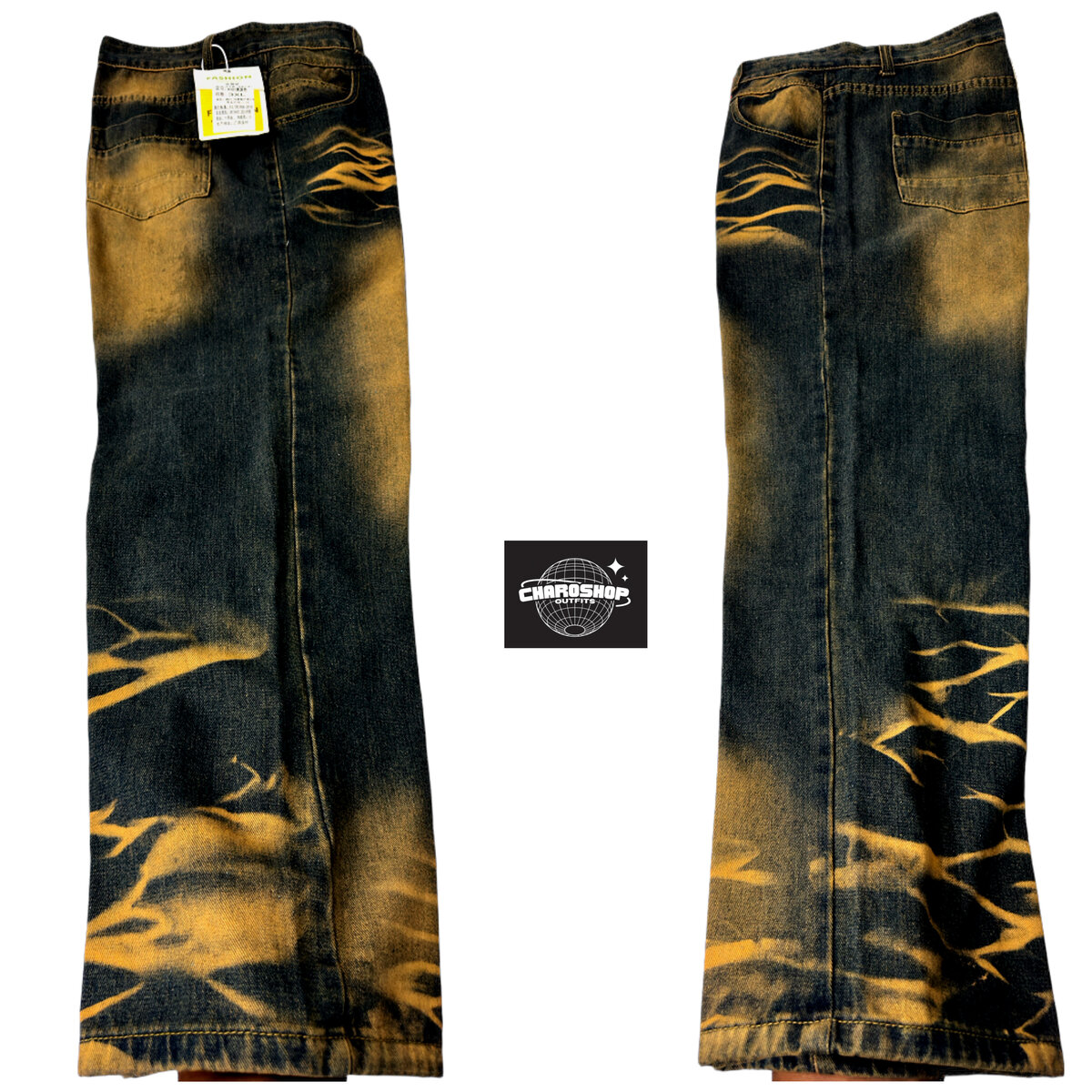 Jean Flamboyant Décontracté Homme