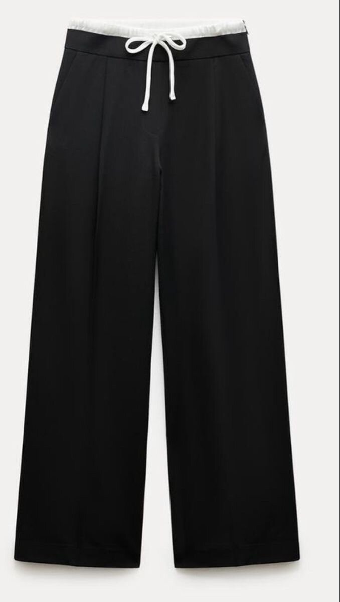 Pantalon large élastiqué