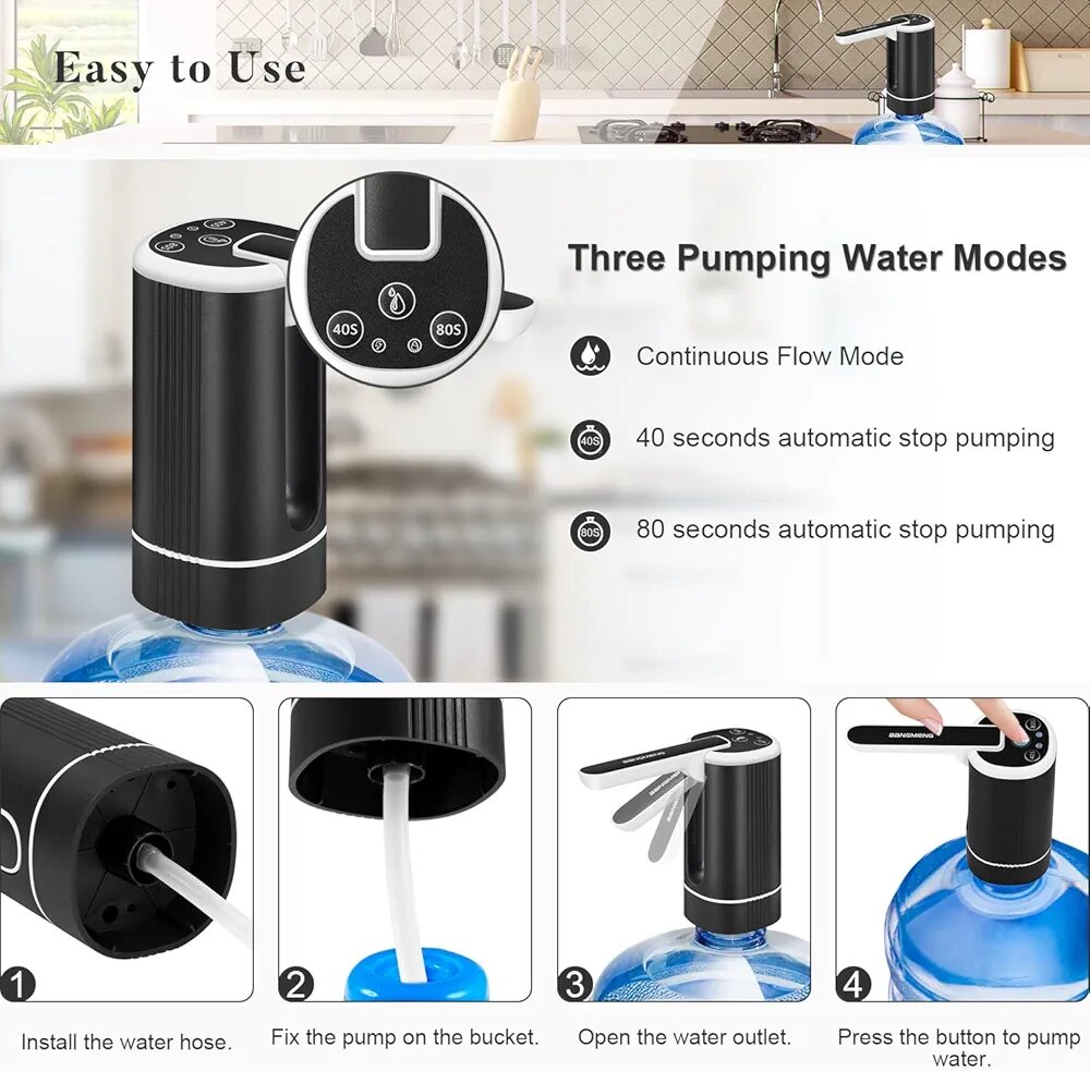 Pompe à eau électrique rechargeable