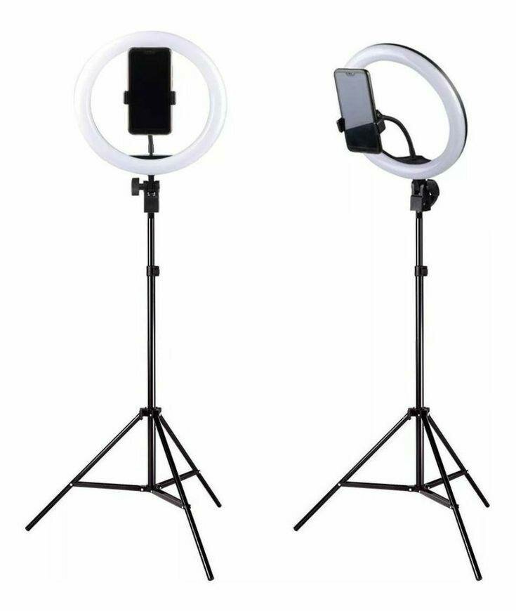 Anneau lumineux LED avec trépied