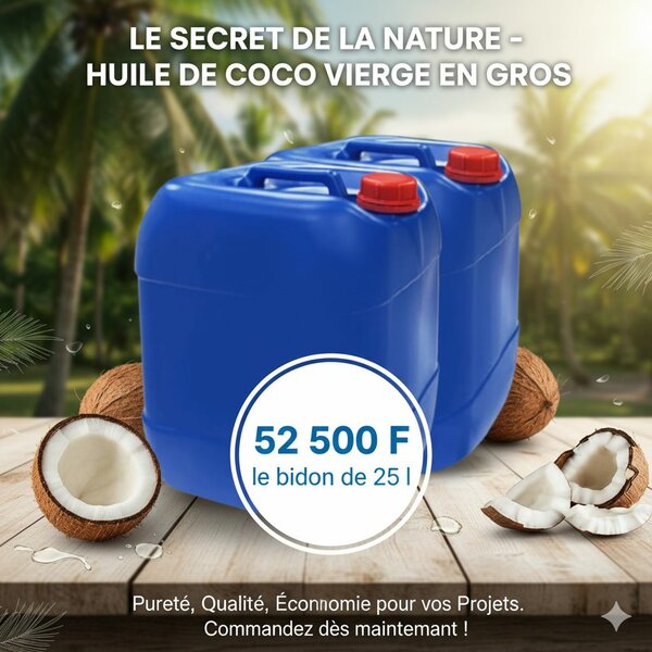Huile de Coco Vierge 25L