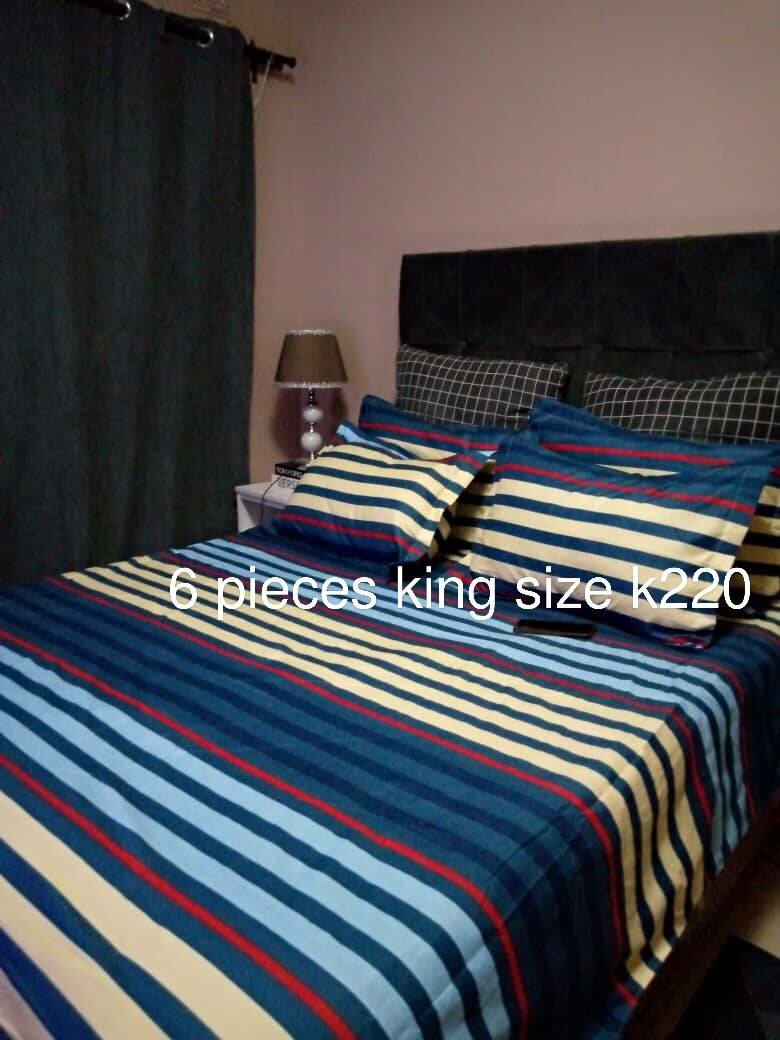 Bed linen set (6 pieces, king size)