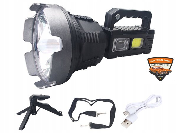 Spotlight Flashlight, Security Rechargeable High Lumens LED
