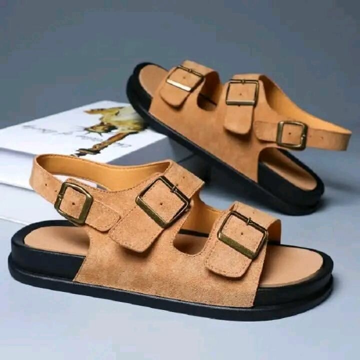 Sandales plates pour homme
