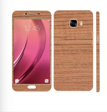 Samsung Galaxy C5 Rose Wooden Texture Mobile Skin