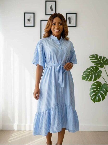 Robe chemise élégante femme