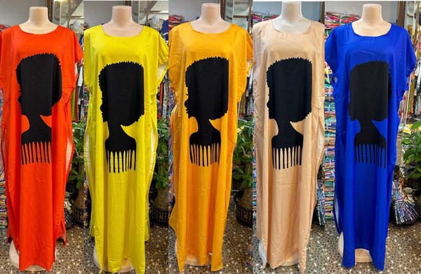 Robe Caftan Colorée Femme