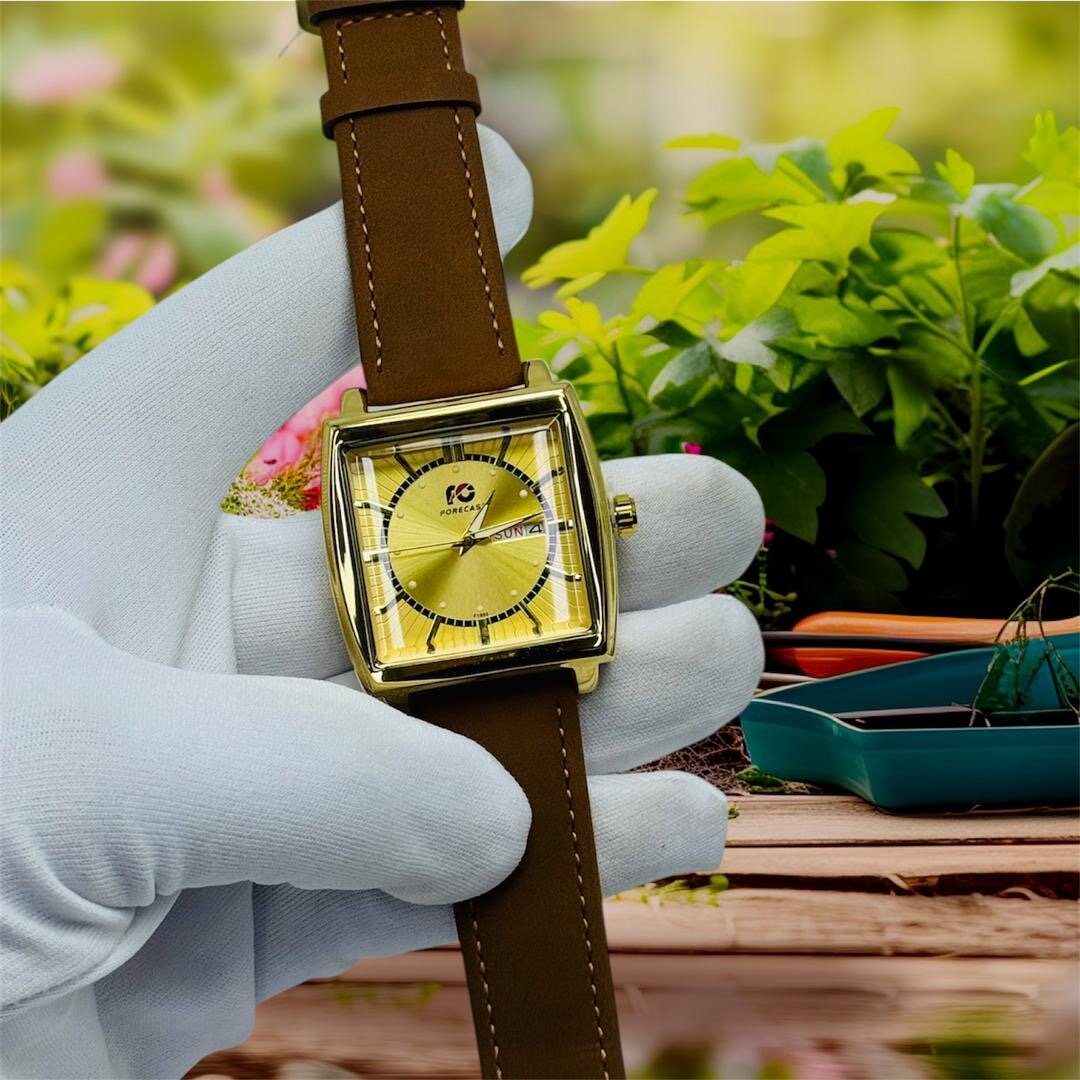 Montre élégante en cuir pour homme