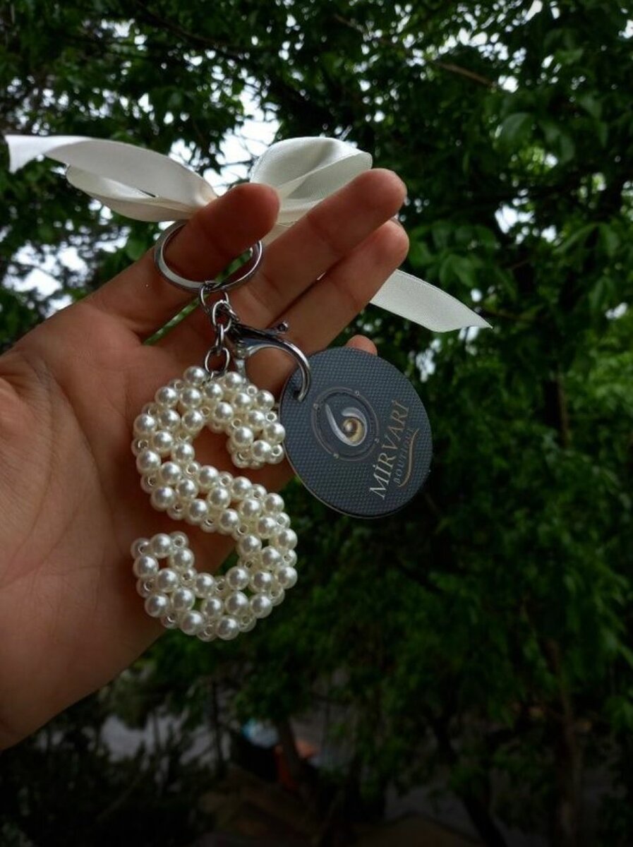 Porte-clés en perles élégant