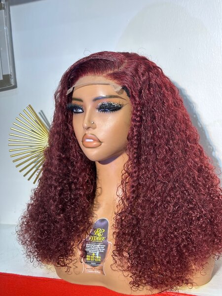 Burgundy Pixie Curls