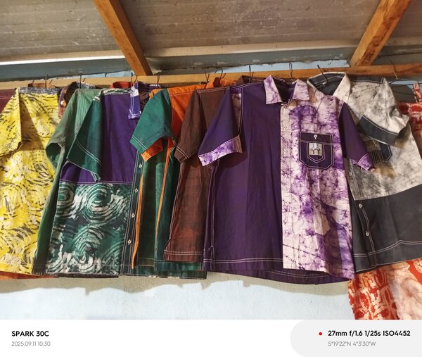 Chemise colorée en coton