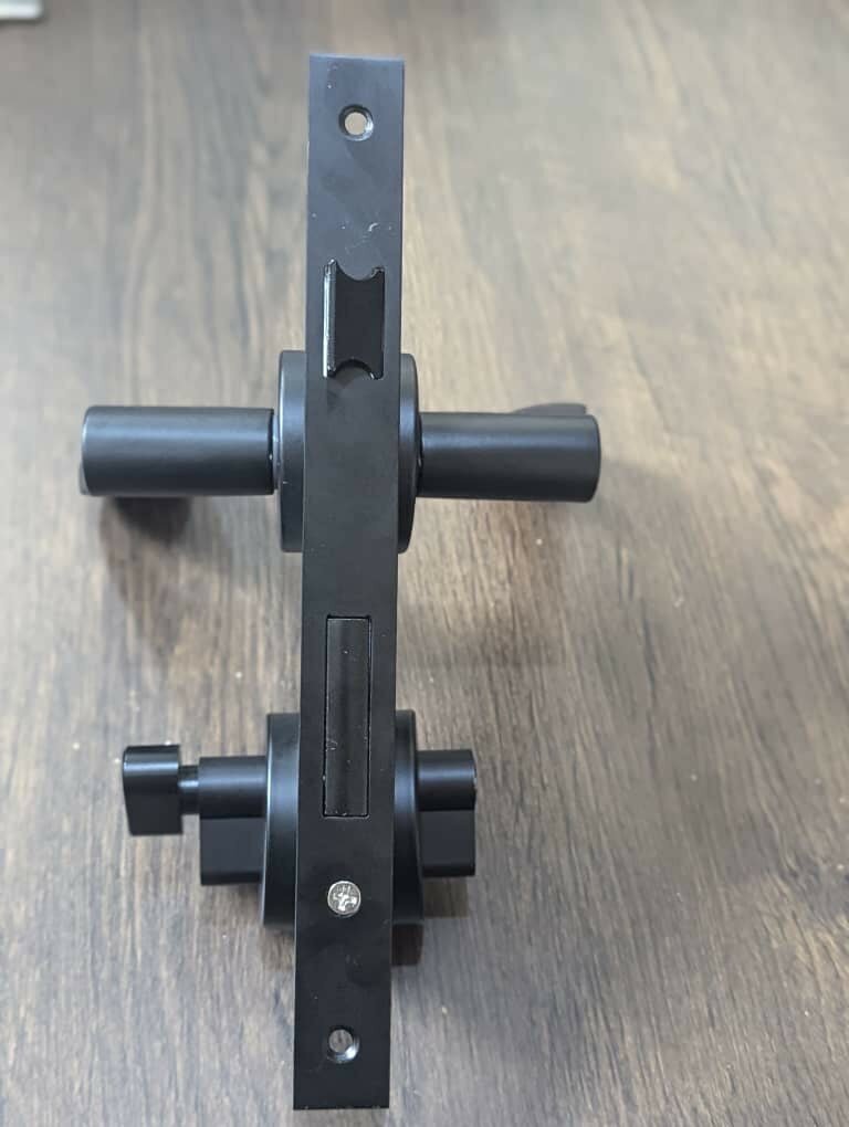 Black Matte Rossette door lock