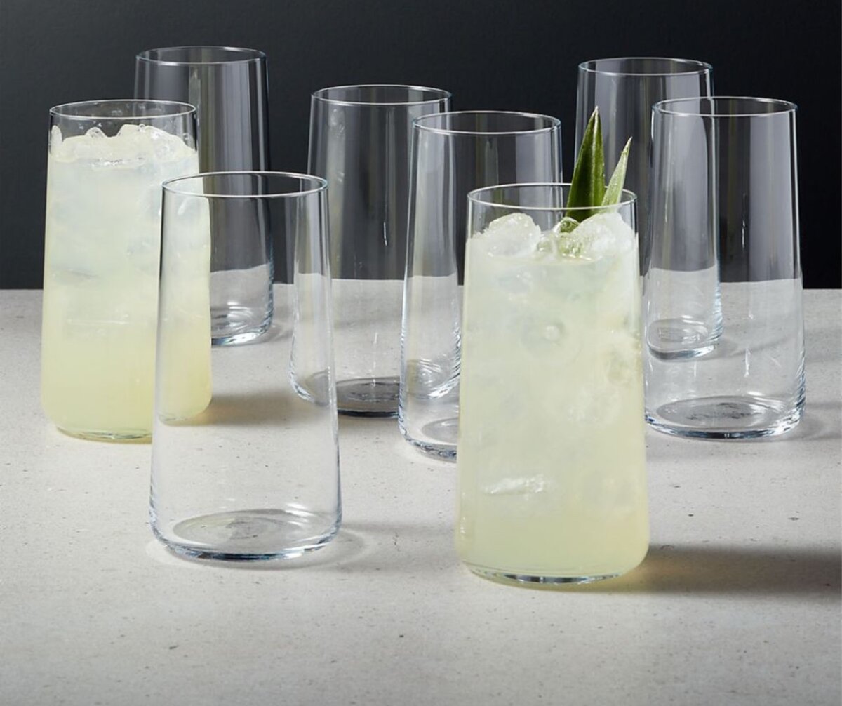 Verres à boire en cristal