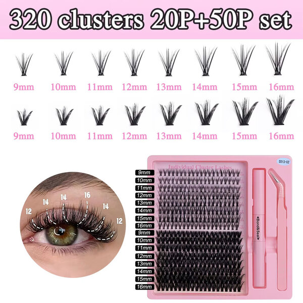 320 Cils Clusters