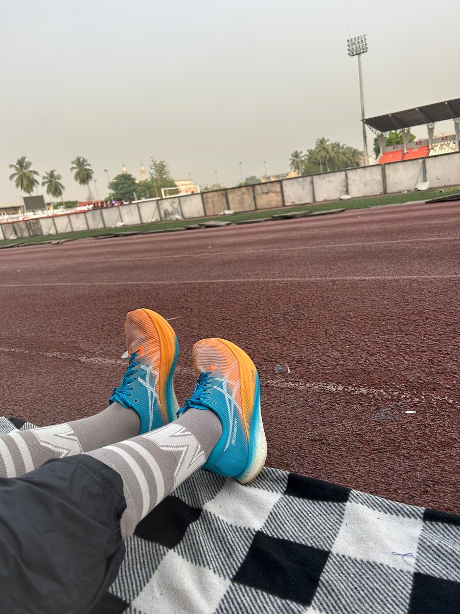 Chaussures de course colorées