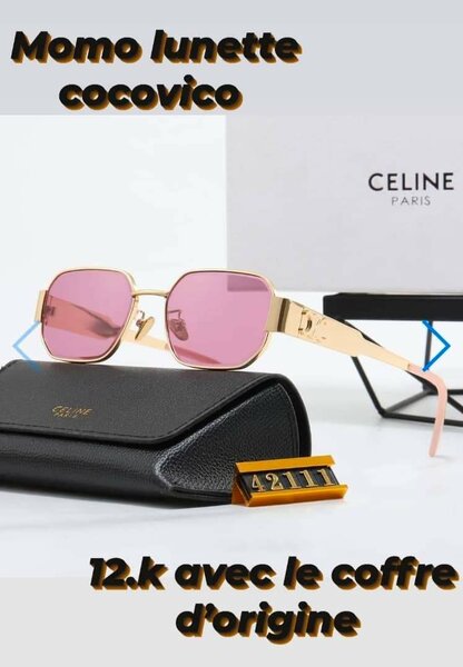 Lunettes de soleil roses modernes