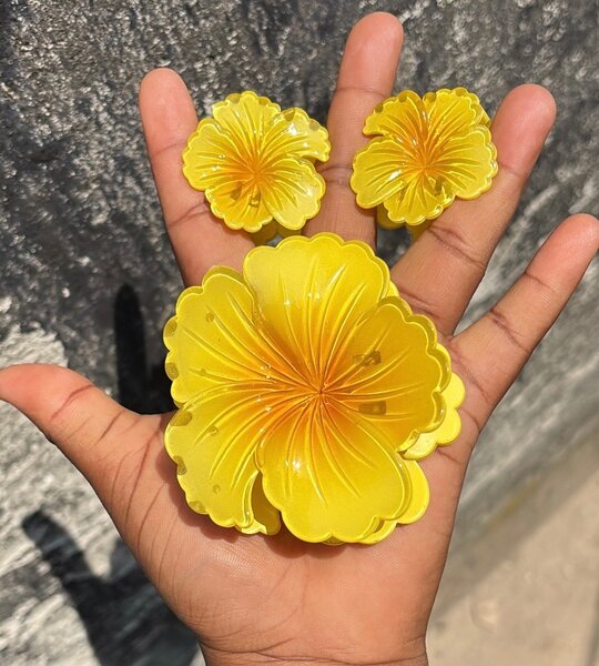 Pinces à cheveux fleurs colorées