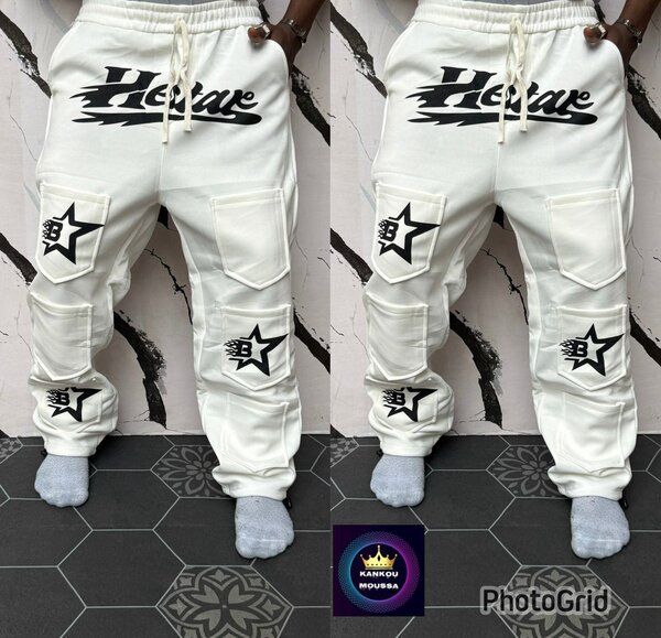 Pantalon Jogger Blanc Style Urbain