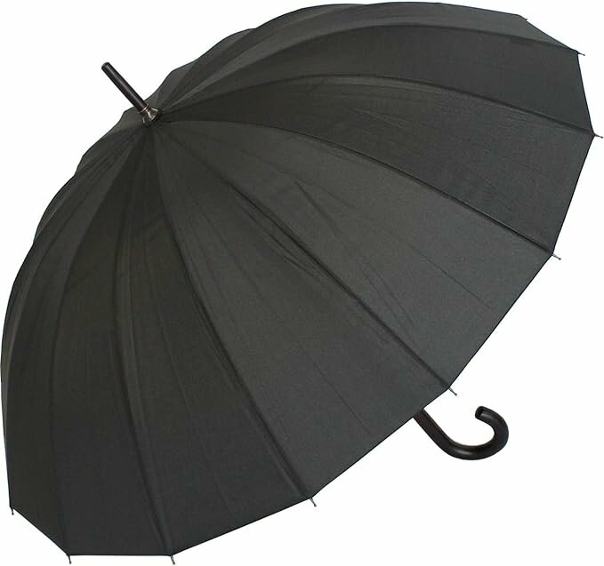 Parapluie long élégant noir