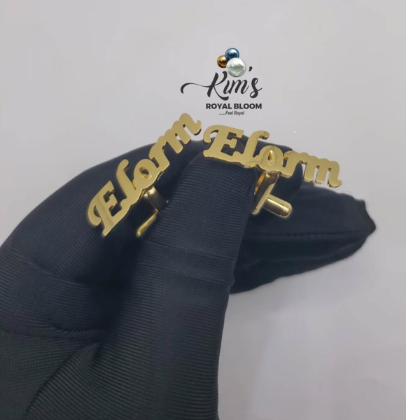 personal with custom cufflinks