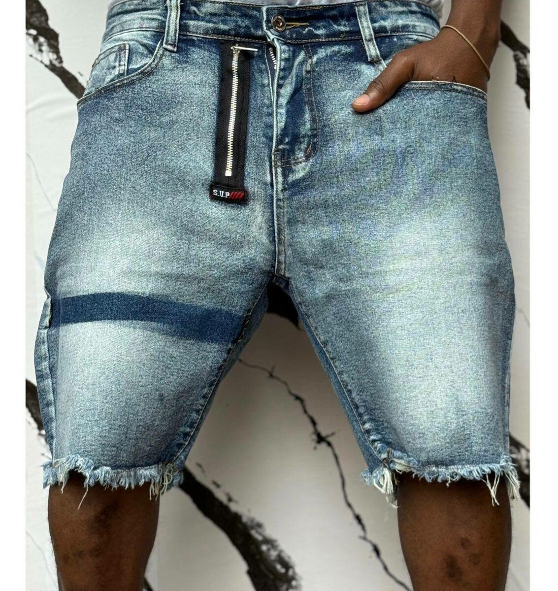 Shorts en jean déchirés