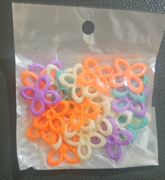 Lot de barrettes fleurs colorées