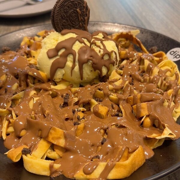 Crêpes fettucine+pot de glace