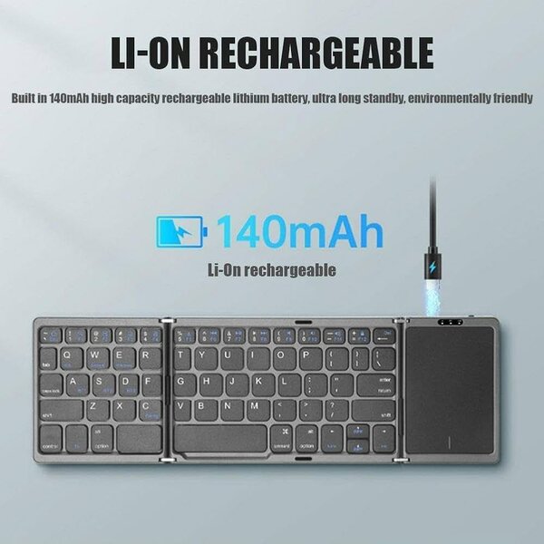 Clavier Bluetooth pliable compact