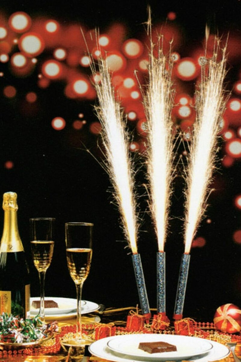 05 Bougies fontaines à effet longue durée