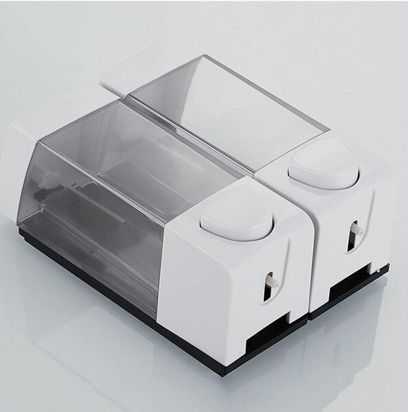 Distributeur de savon mural double