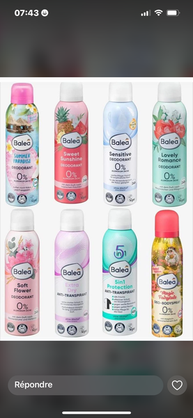 Déodorant Balea sans aluminium