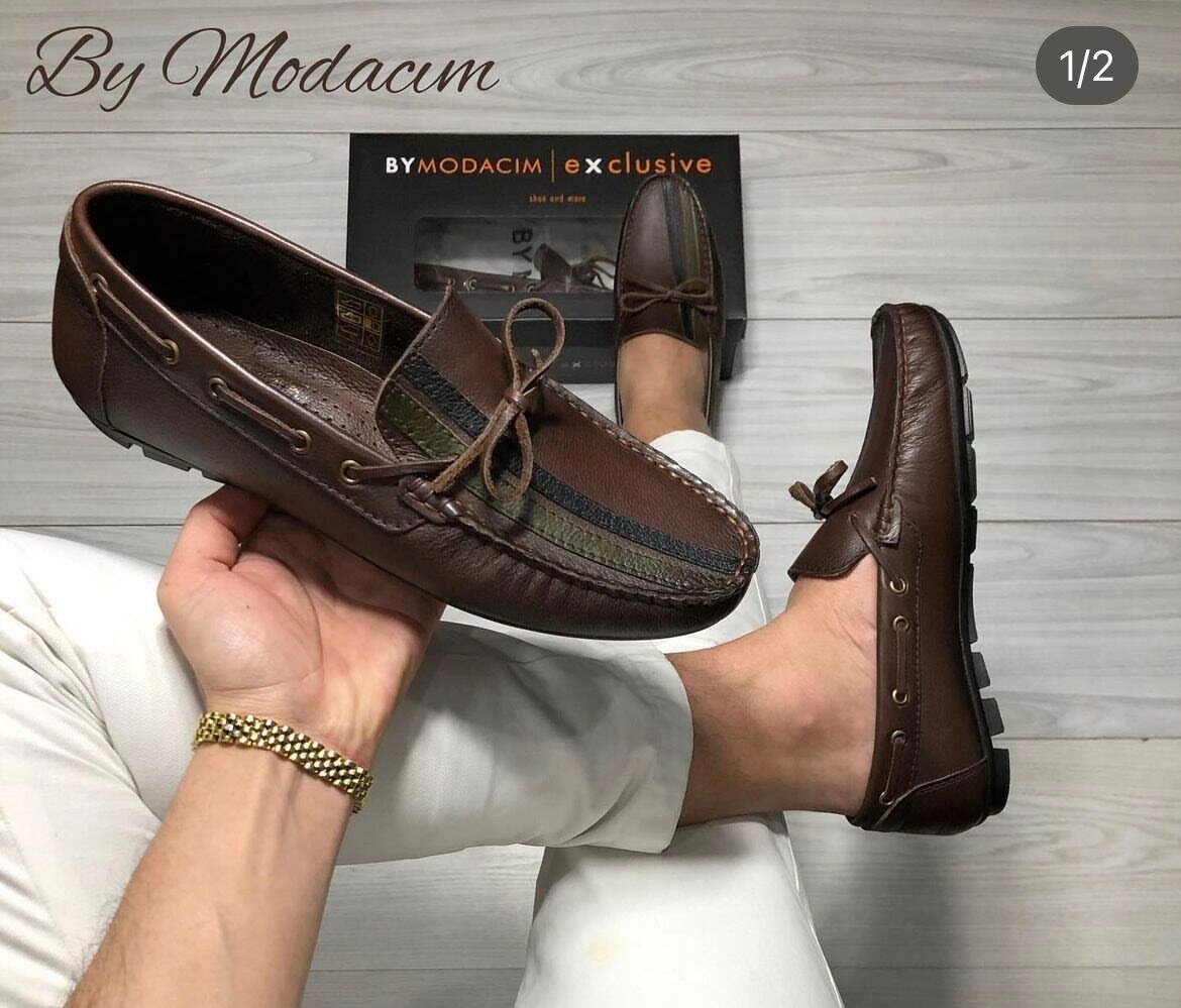 Mocassins élégants en cuir