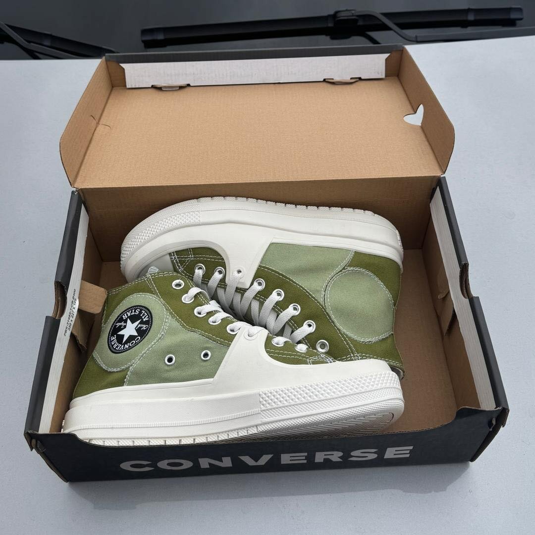 Baskets hautes Converse vertes